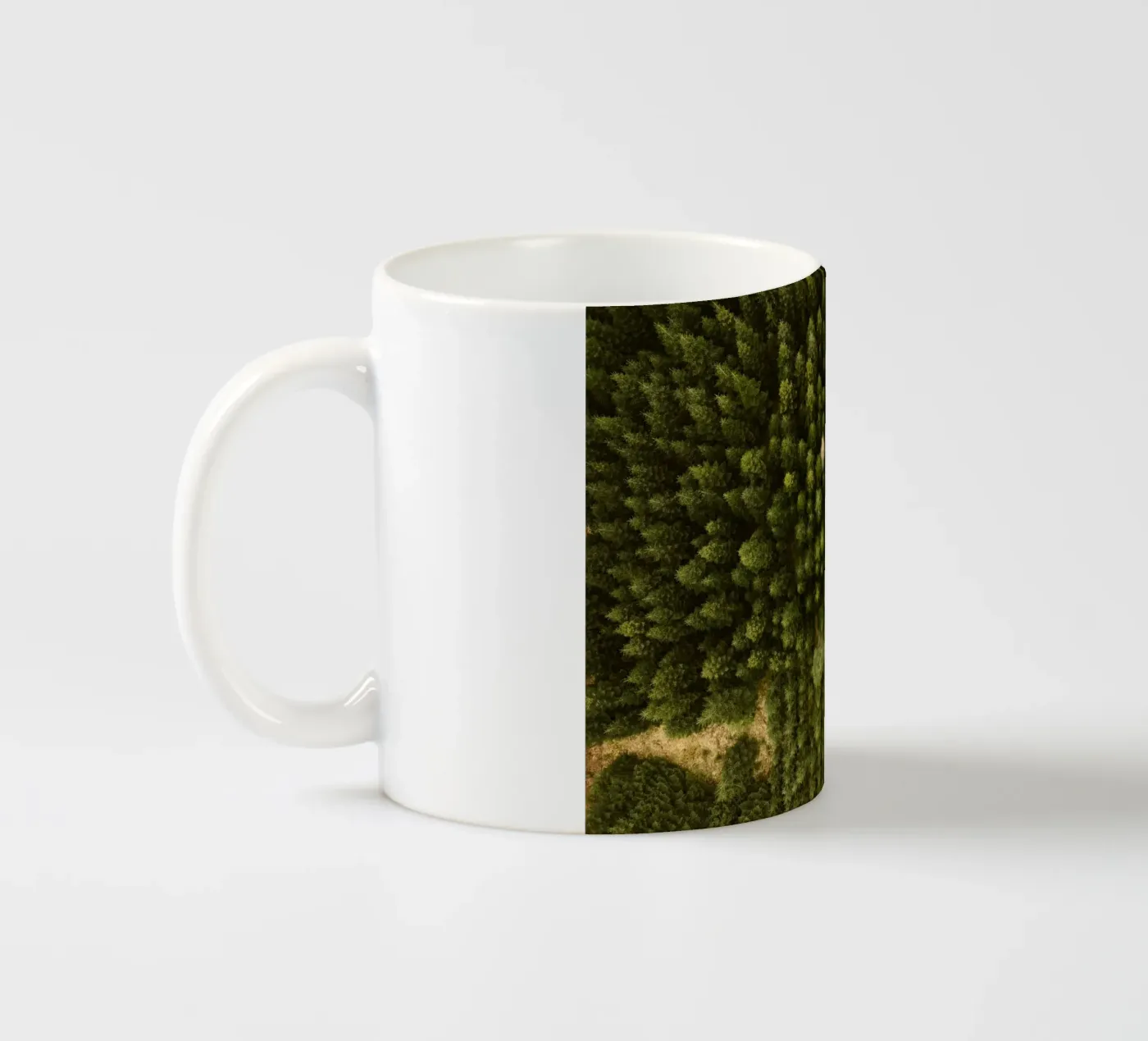 forest trees ceramic mug by Earthly Visions