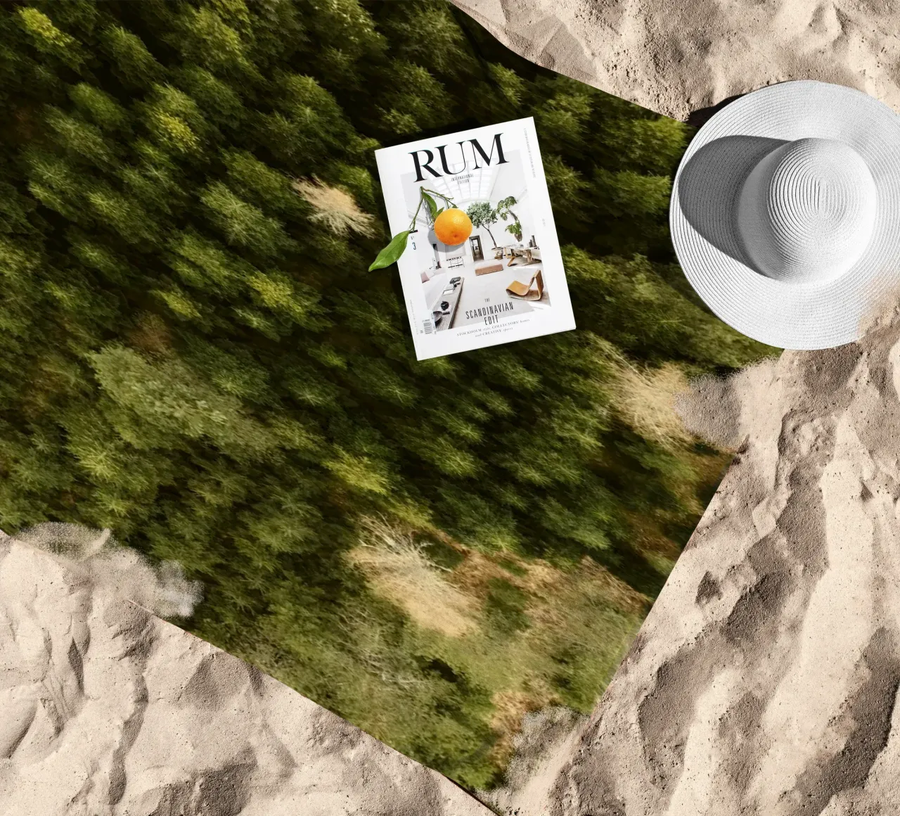 alberi della foresta telo mare da Earthly Visions