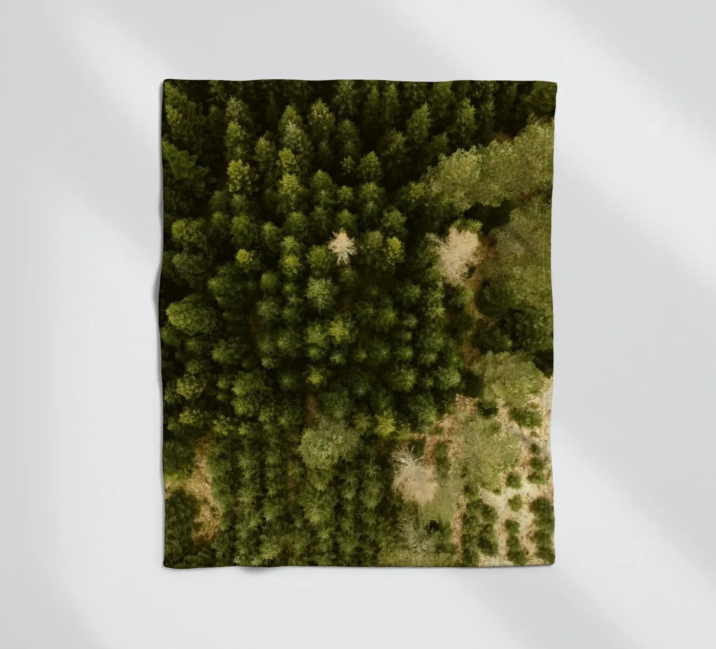 forest trees Fleecedecke von Earthly Visions