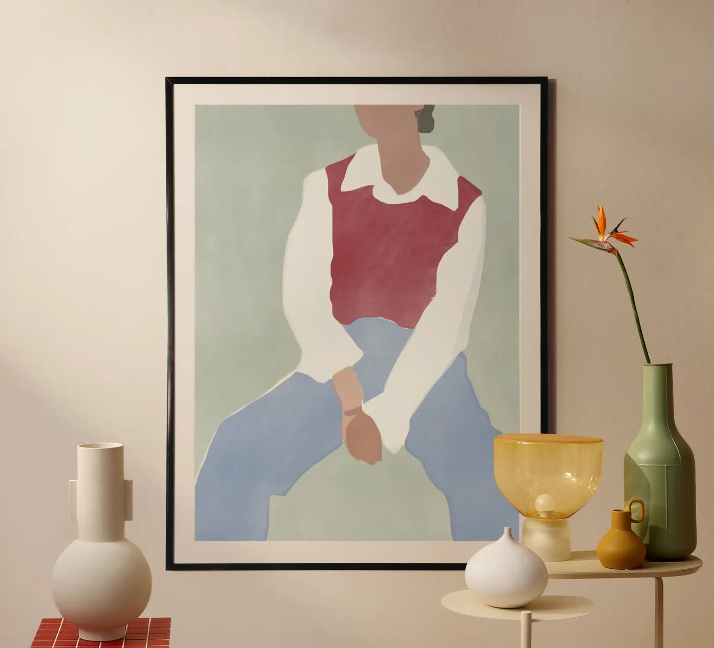 Modefiguur 05 poster van Little Dean