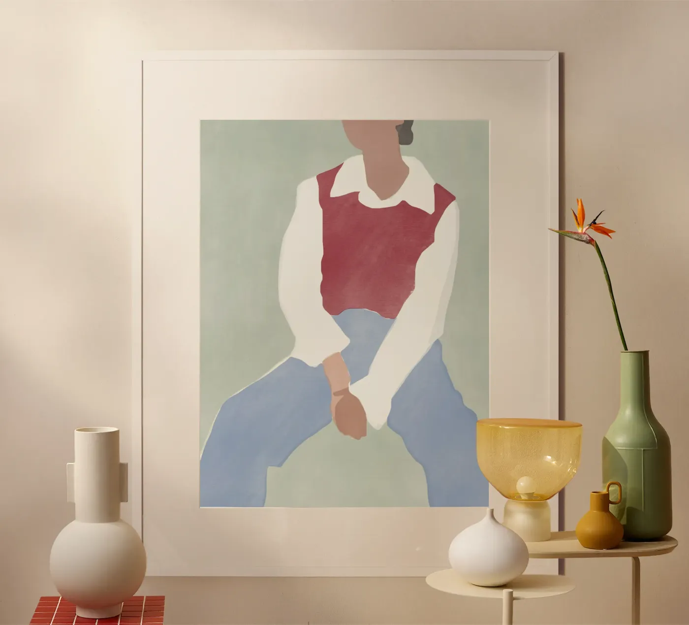 Modefiguur 05 poster van Little Dean