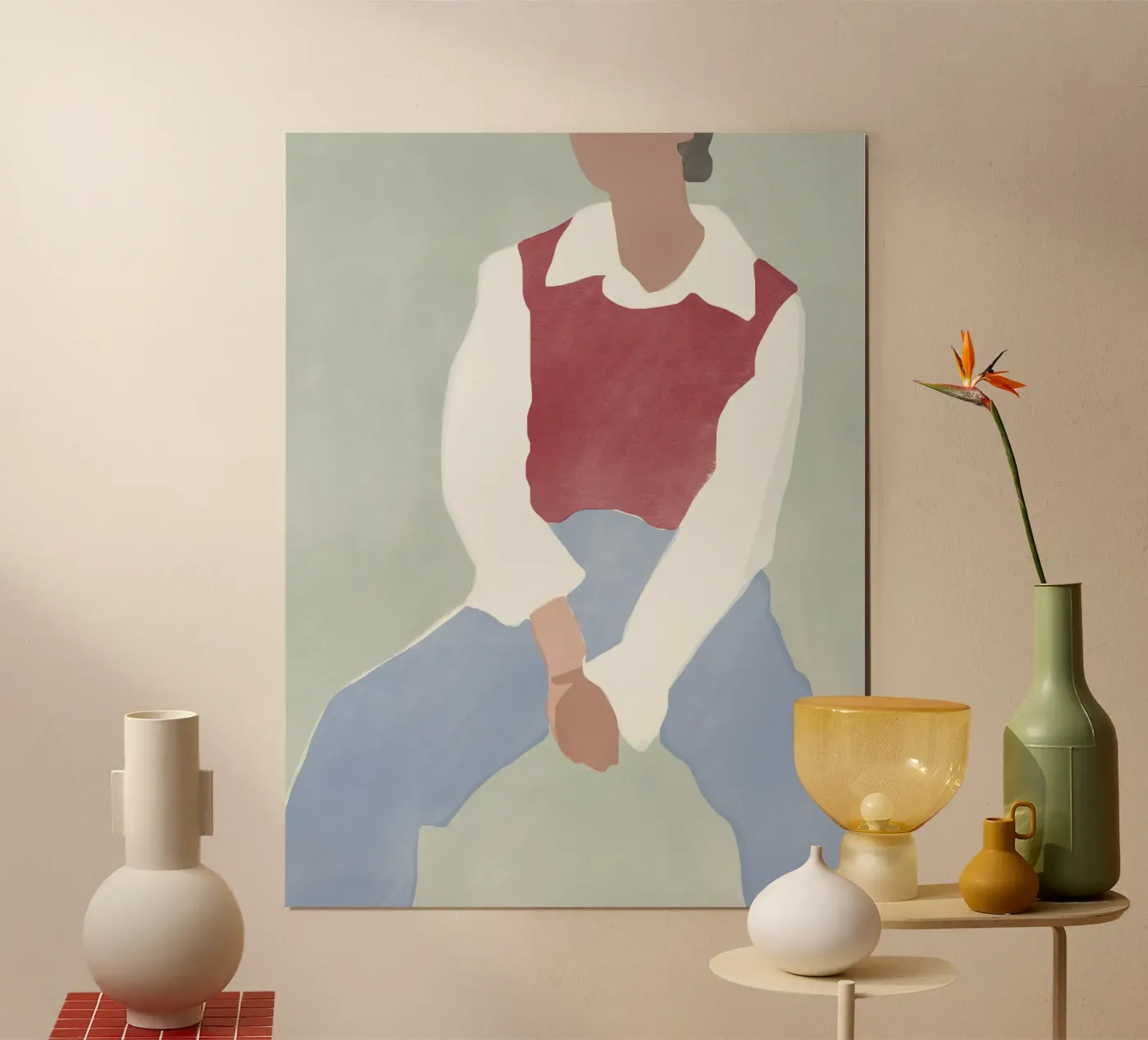 Modefiguur 05 poster van Little Dean