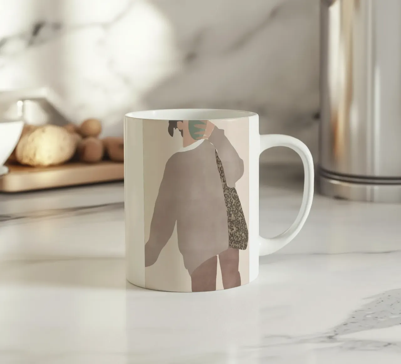 Moda figura 06 tazza in ceramica da Little Dean