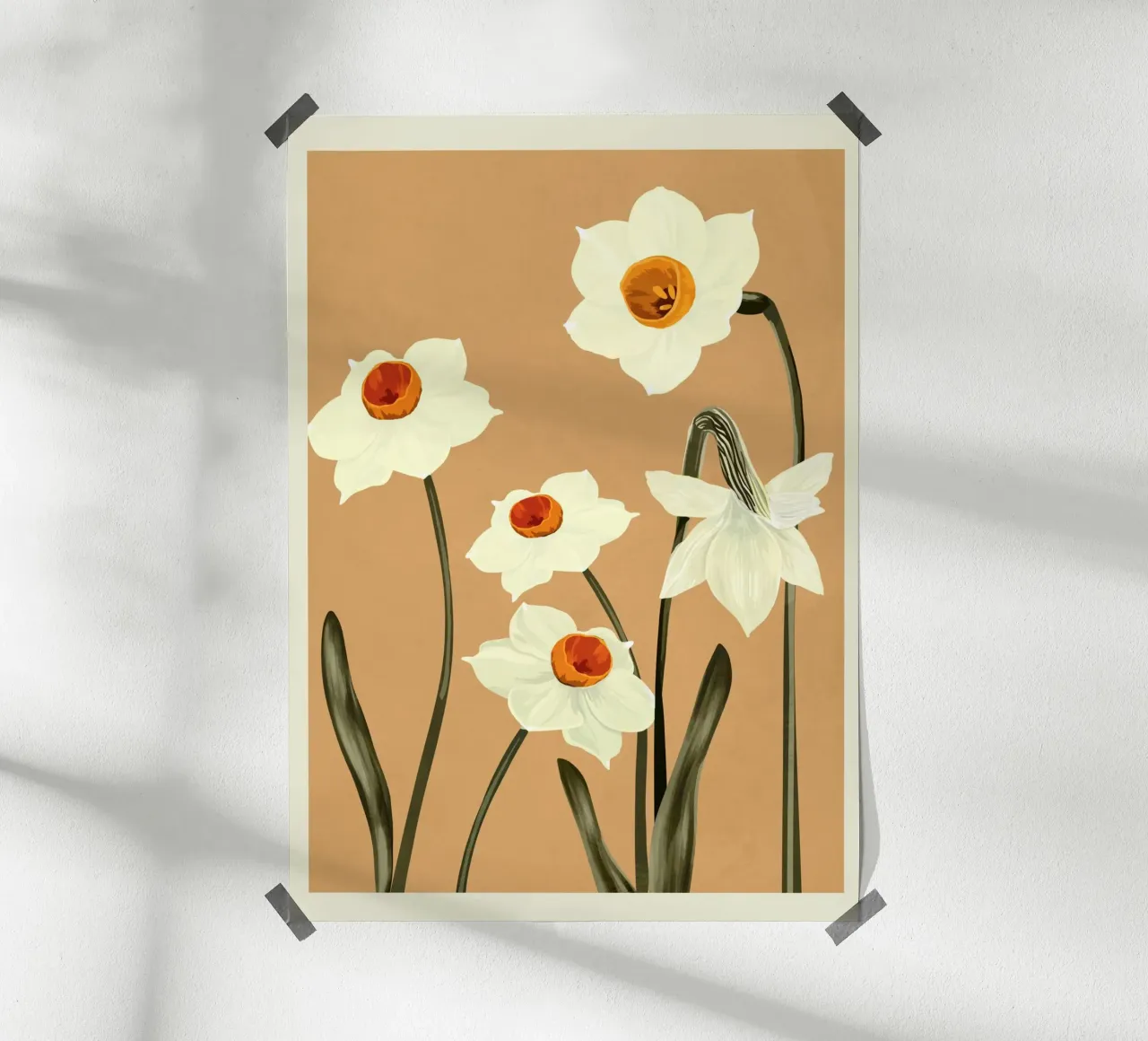 Beautiful Summer flowers II poster con telaio in legno da Nadjaa