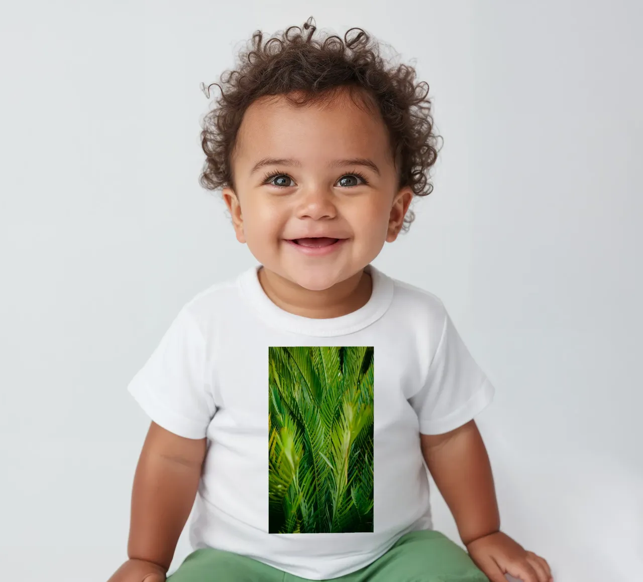 greenery leaves baby t-shirt by Earthly Visions