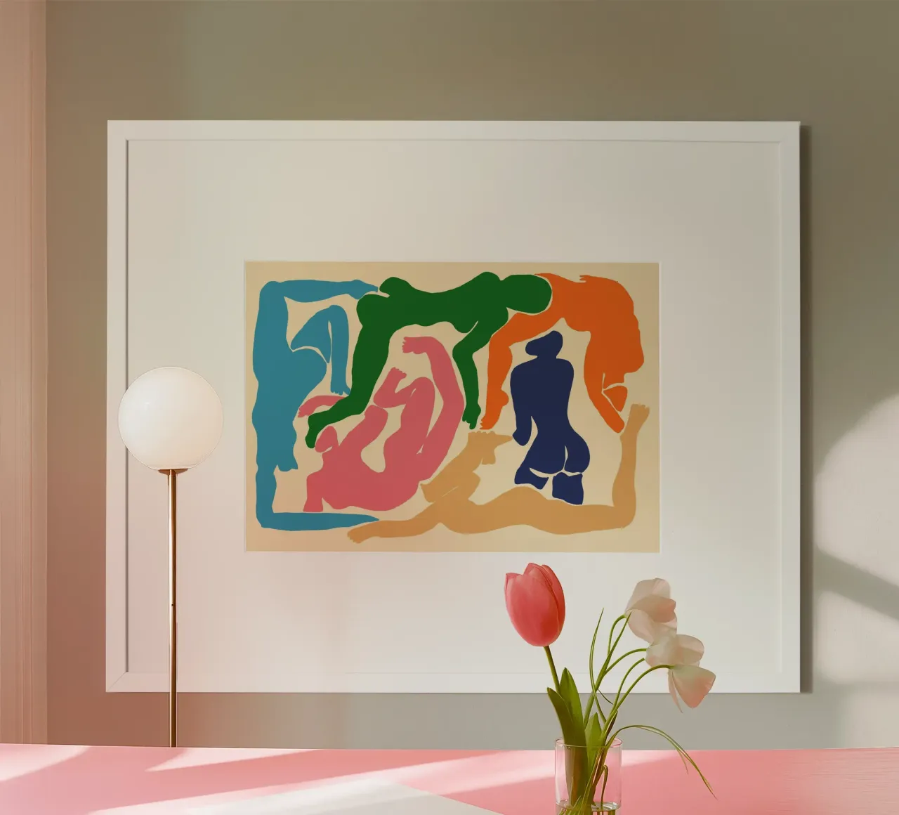 Figures inspirées de Matisse - Formes abstraites de nus Impression d'art poster de vintagepod