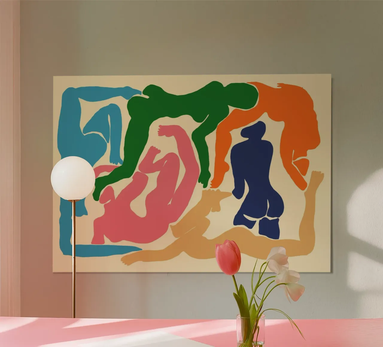 Figures inspirées de Matisse - Formes abstraites de nus Impression d'art poster de vintagepod