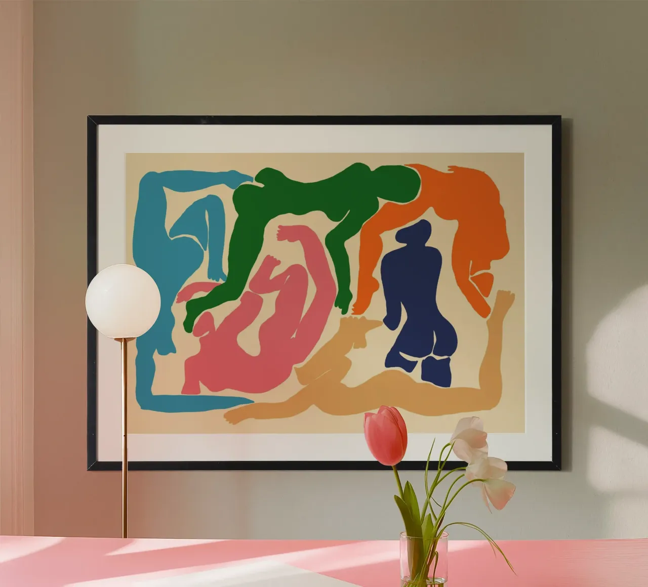 Figures inspirées de Matisse - Formes abstraites de nus Impression d'art poster de vintagepod