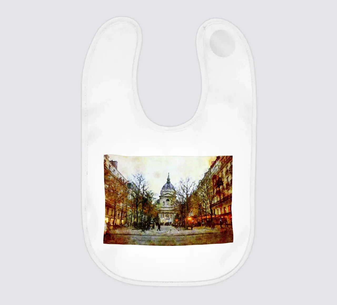 In Paris baby bib by Massimo Frascogna