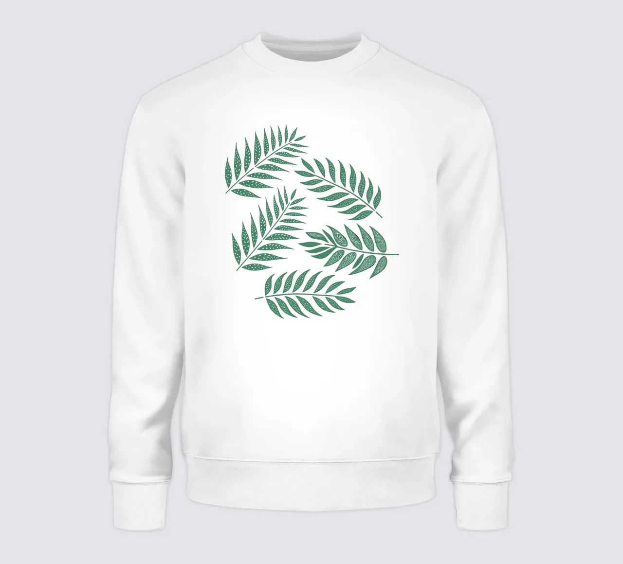 Foglie di palma tropicale verde tenue felpa da SilverPegasus