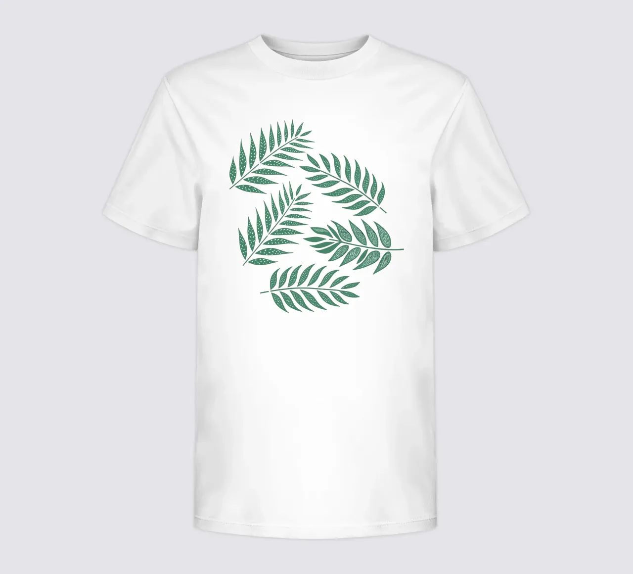 Foglie di palma tropicale verde tenue t-shirt bambini da SilverPegasus