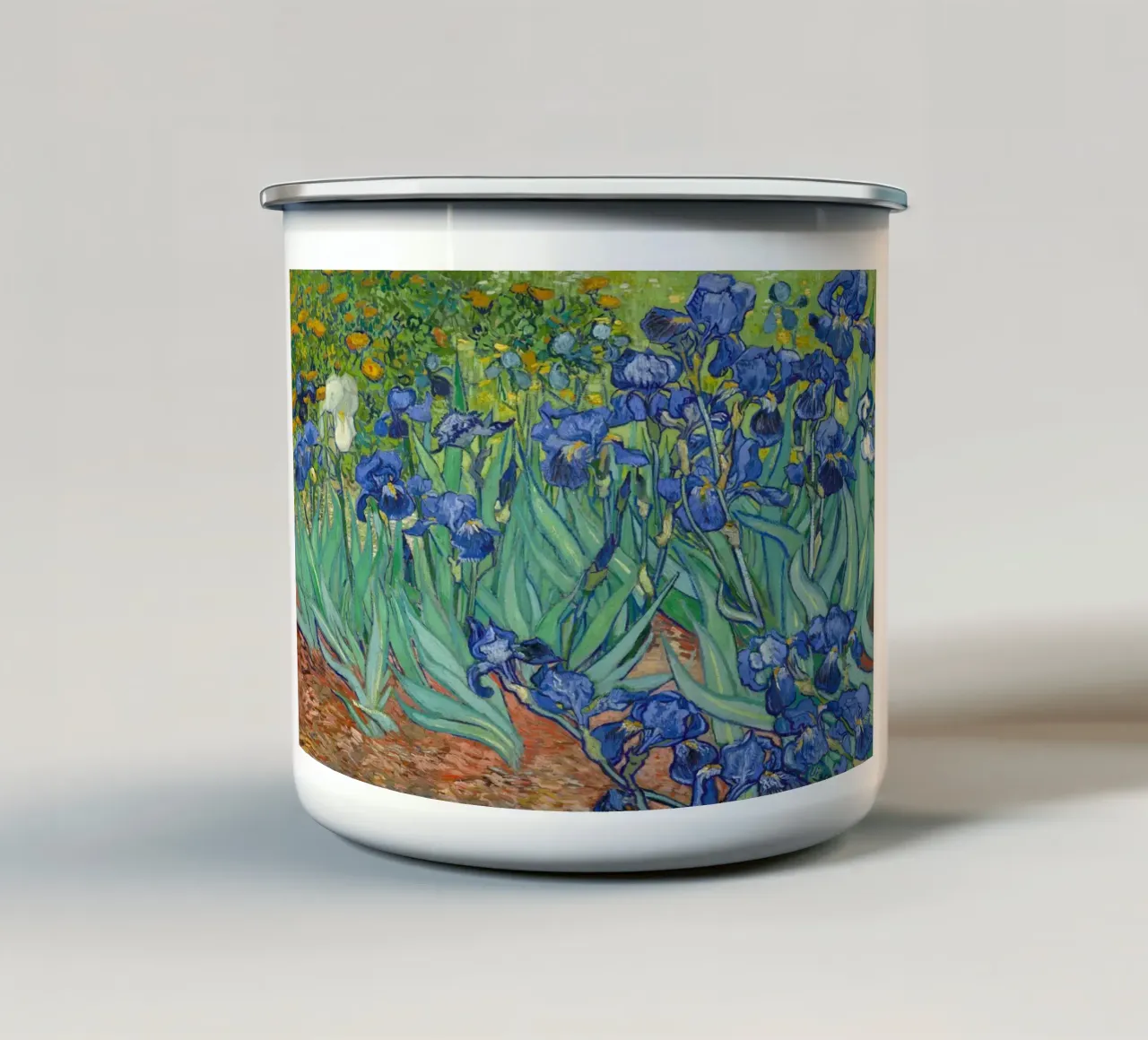 Iris di Vincent van Gogh tazza in smalto da 50 masterpieces