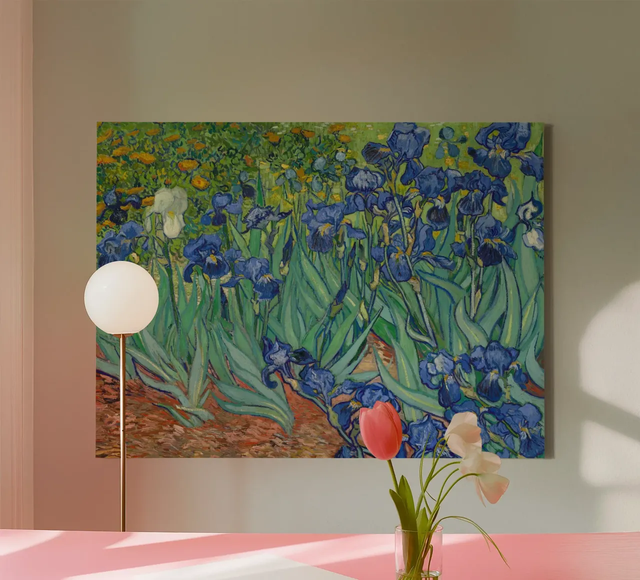 Iris di Vincent van Gogh tela con Cornice a cassetta da 50 masterpieces