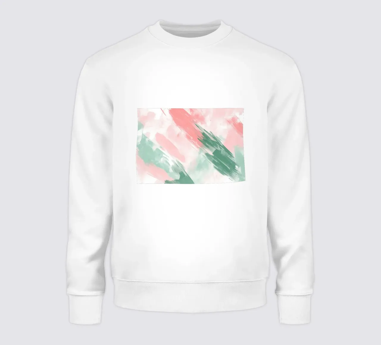 Abstract Pastel Brushstrokes - Modern Serene Art Print sudadera de vintagepod