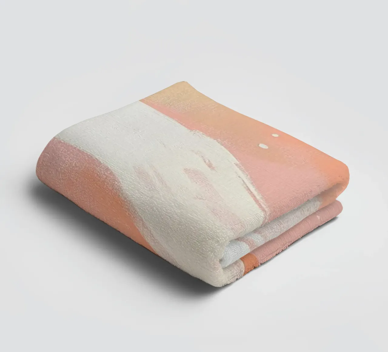 Ethereal Abstract Swirls - Blush Pink & Peach Art Print towel by vintagepod