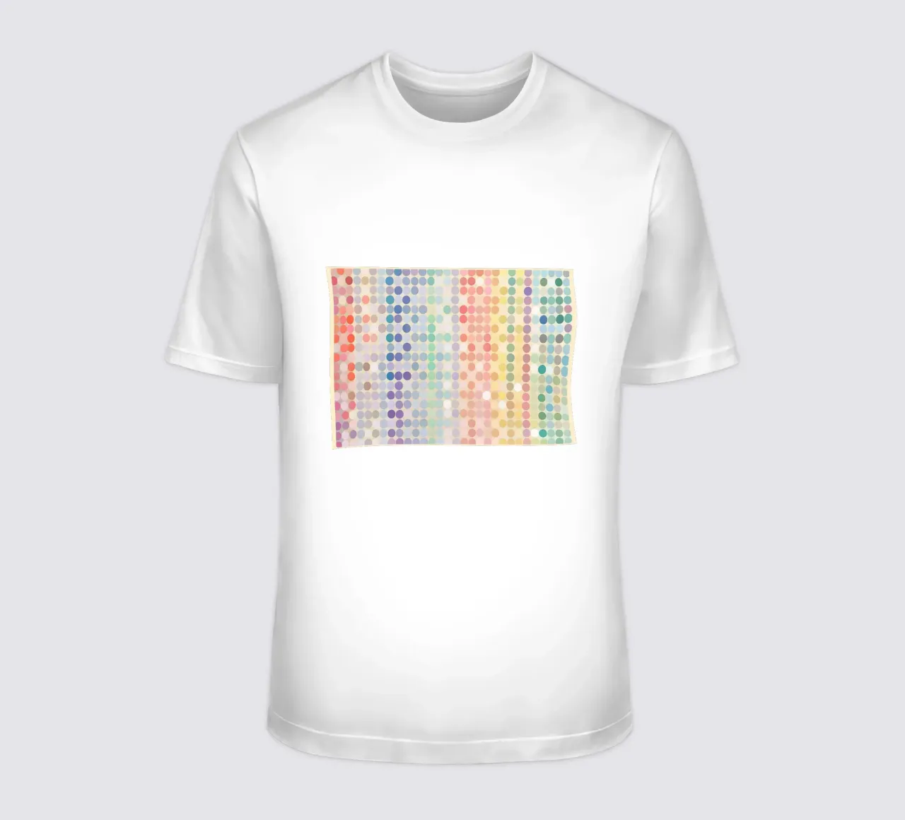 Gradiente arcobaleno Pixel Art - Modello a punti moderno t-shirt da vintagepod