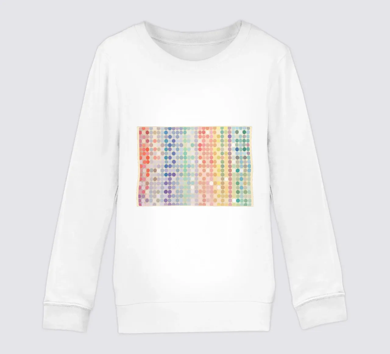 Gradiente arcobaleno Pixel Art - Modello a punti moderno felpa bambino da vintagepod