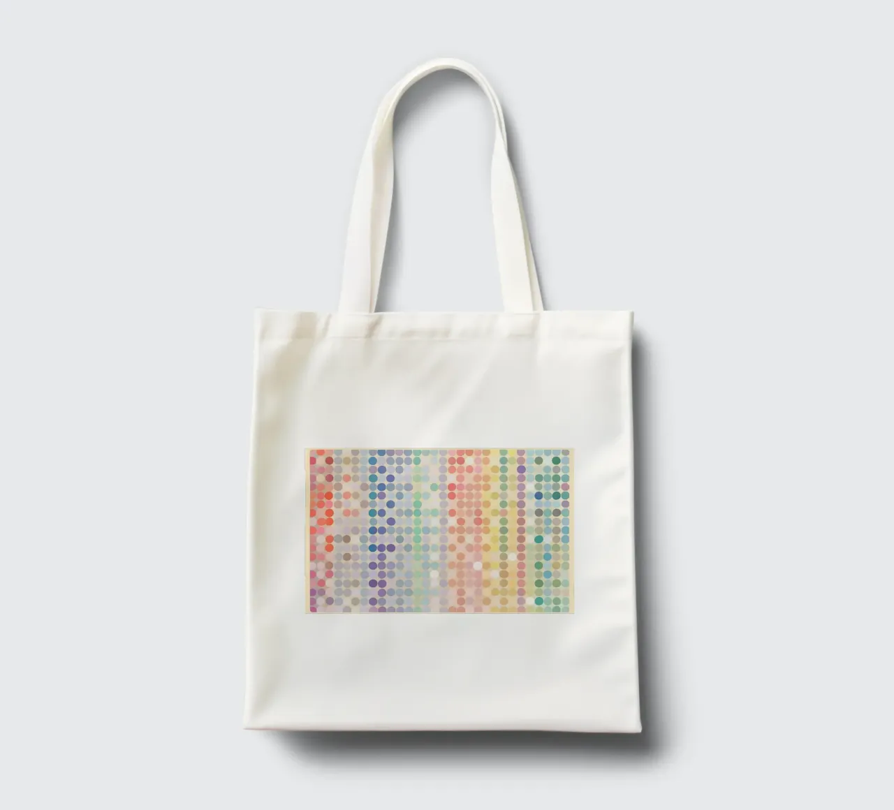 Gradiente arcobaleno Pixel Art - Modello a punti moderno borsa in juta da vintagepod