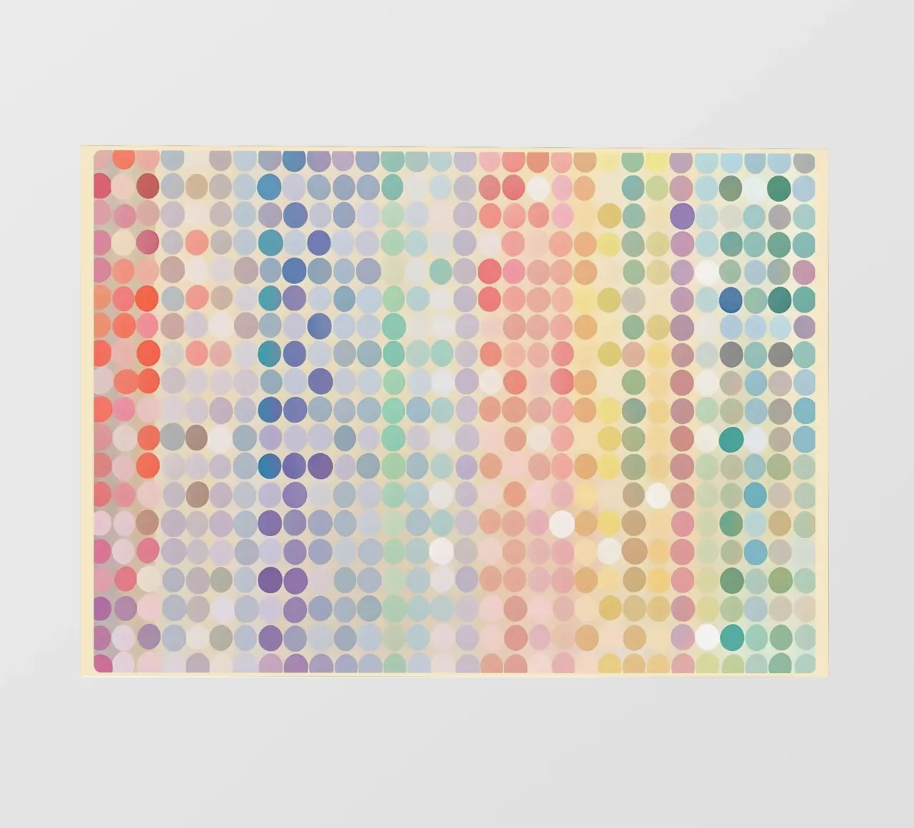 Gradiente arcobaleno Pixel Art - Modello a punti moderno telo in pvc da vintagepod