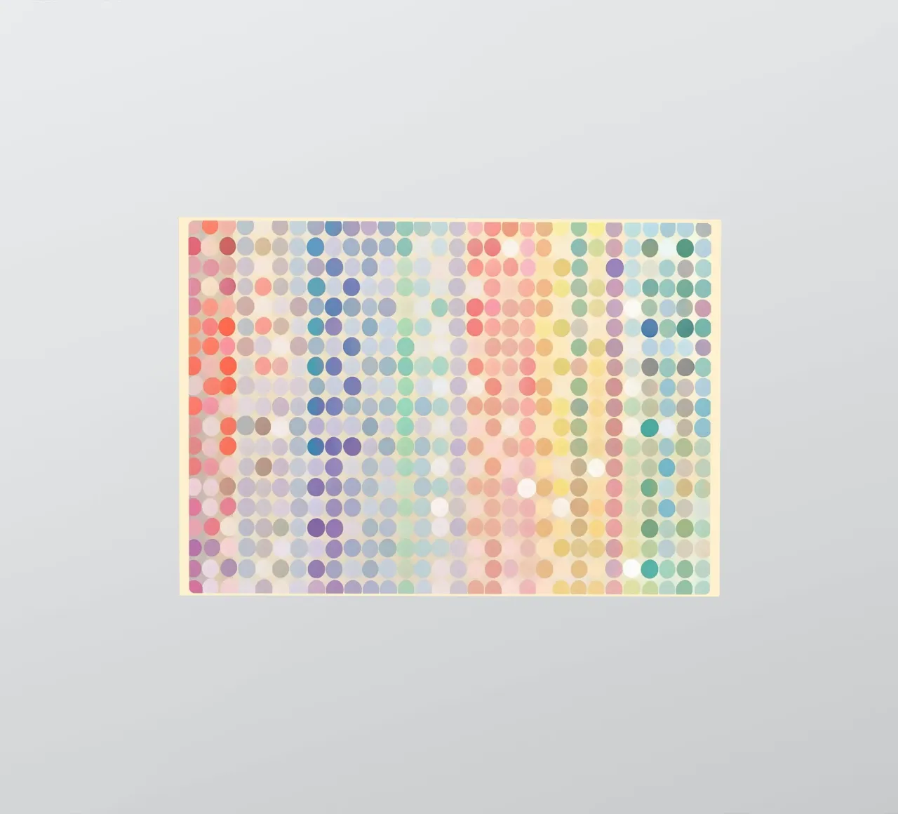 Gradiente arcobaleno Pixel Art - Modello a punti moderno adesivo da vintagepod
