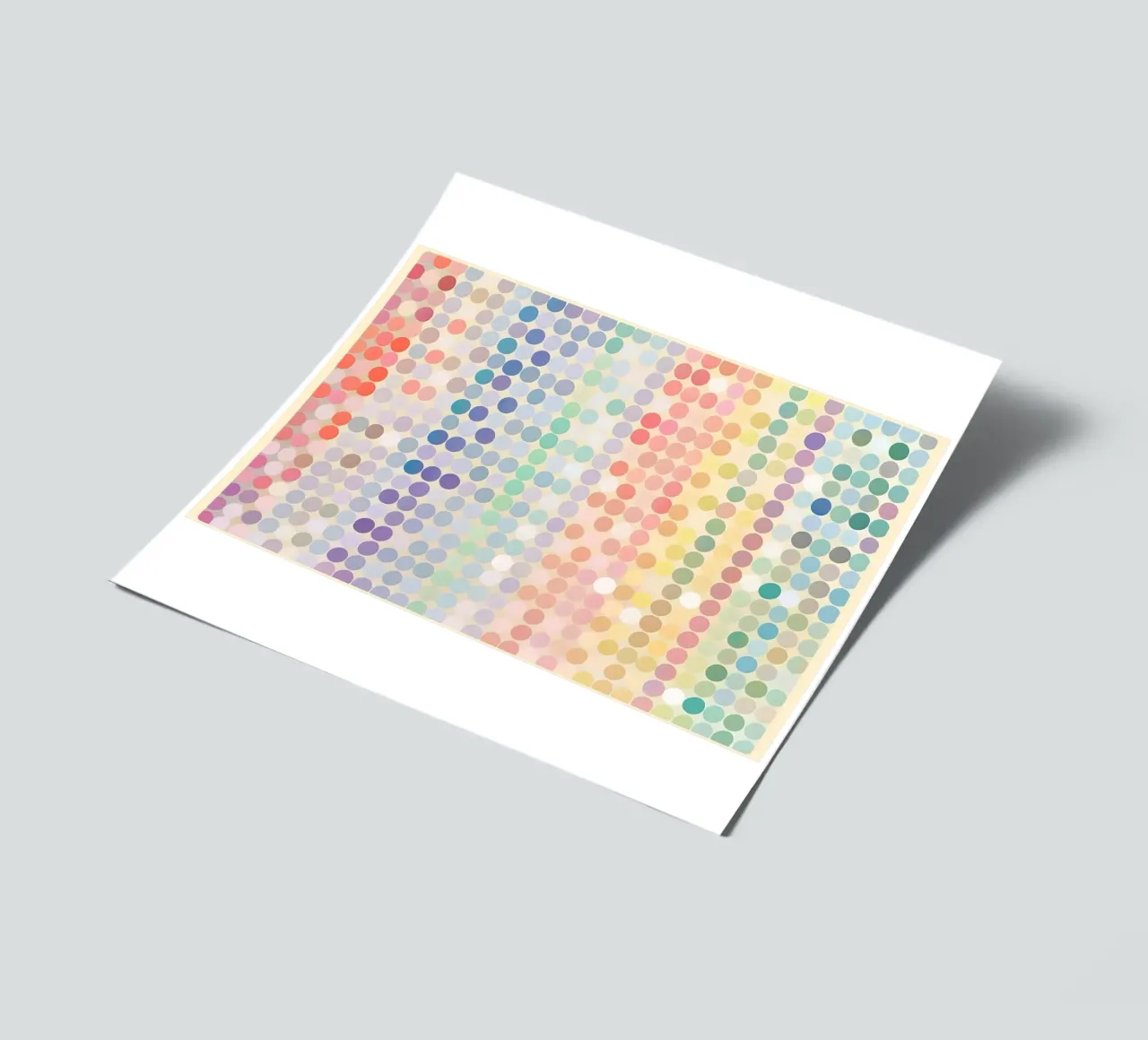 Gradiente arcobaleno Pixel Art - Modello a punti moderno foglio adesivo da vintagepod