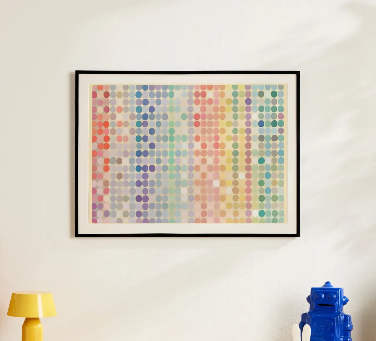 Gradiente arcobaleno Pixel Art - Modello a punti moderno carta hahnemühle da vintagepod