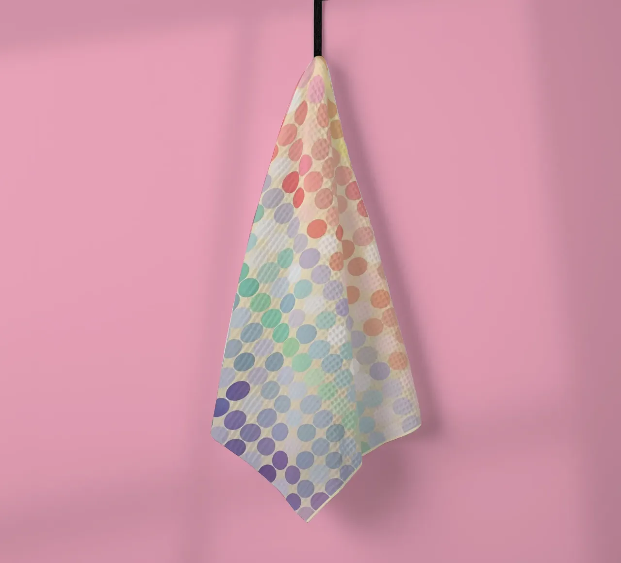Gradiente arcobaleno Pixel Art - Modello a punti moderno canovaccio da cucina da vintagepod