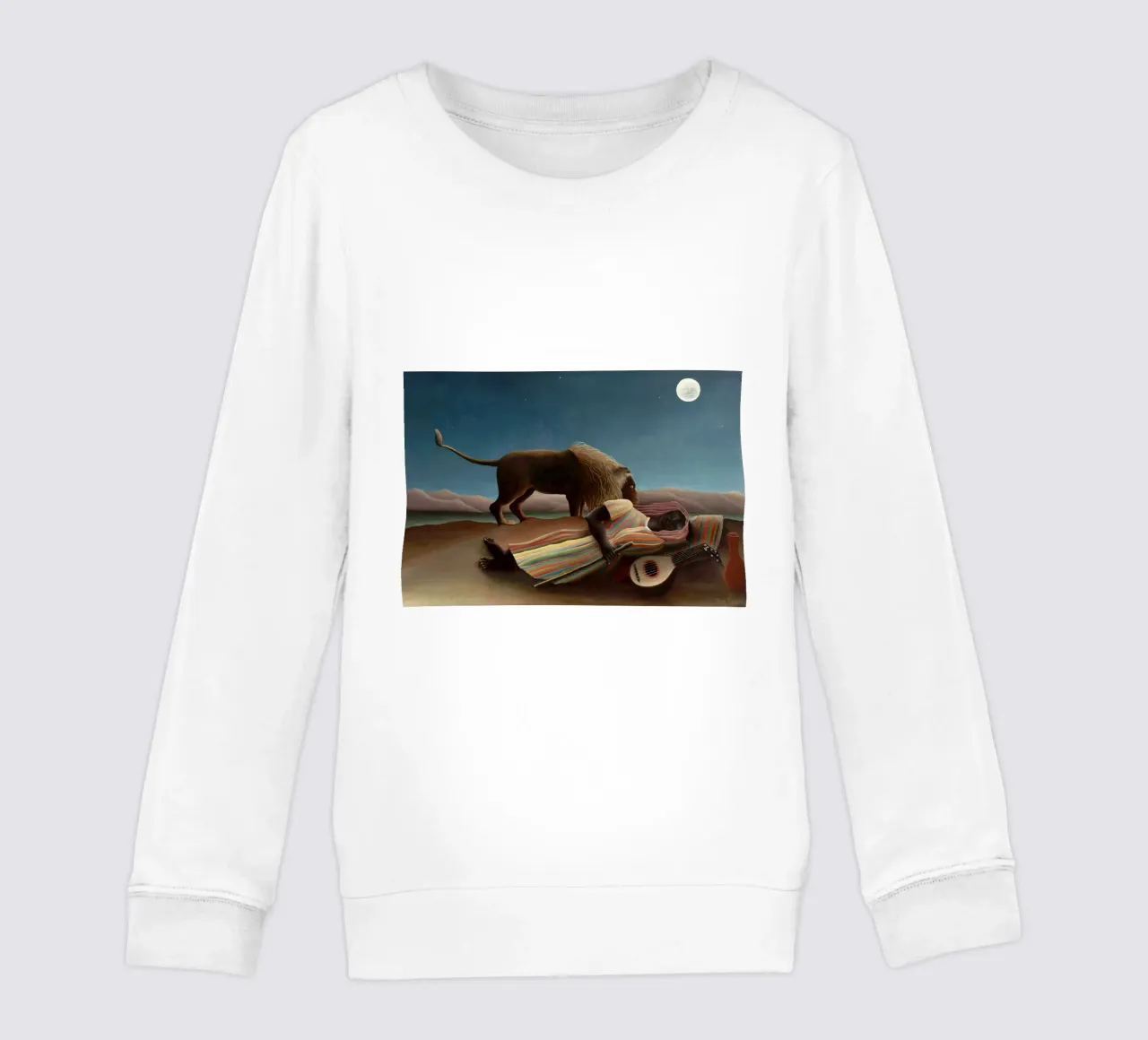 Henri Rousseau La gitana dormida kids sweatshirt by 50 masterpieces