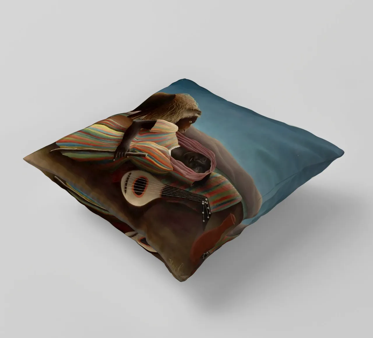 Henri Rousseau La gitana dormida cuscino da 50 masterpieces