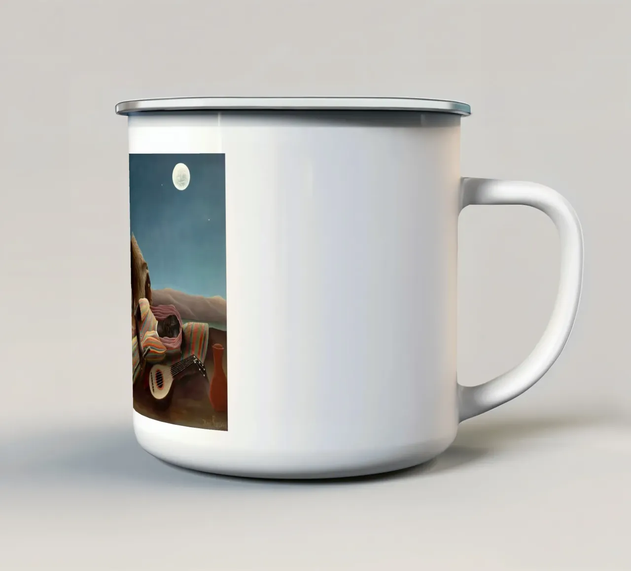 Henri Rousseau La gitana dormida enamel mug by 50 masterpieces