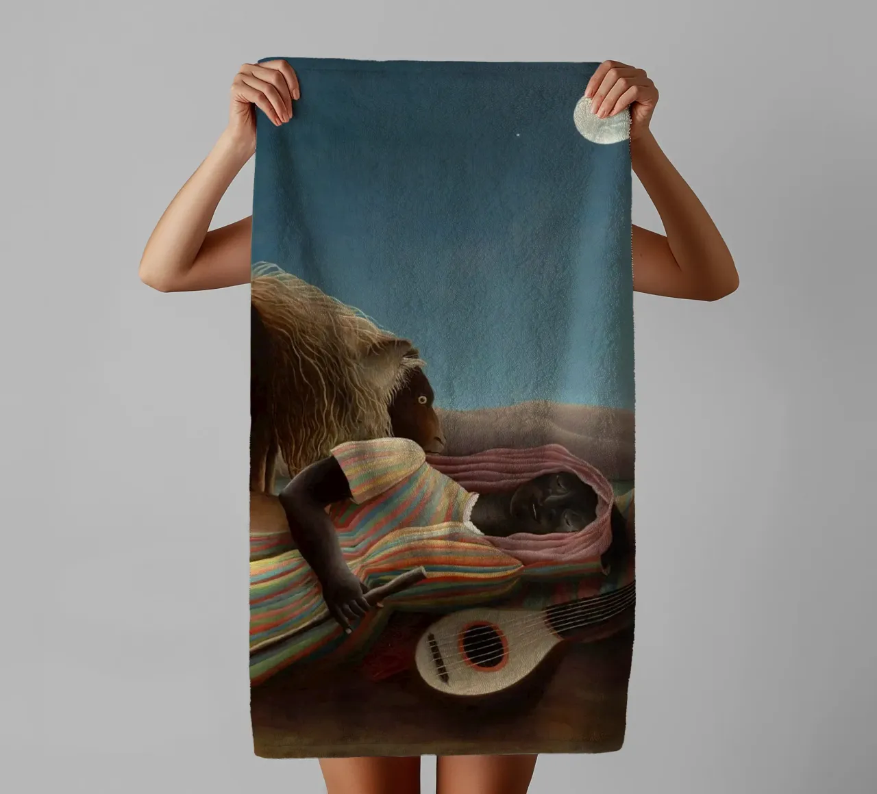 Henri Rousseau La gitana dormida towel by 50 masterpieces