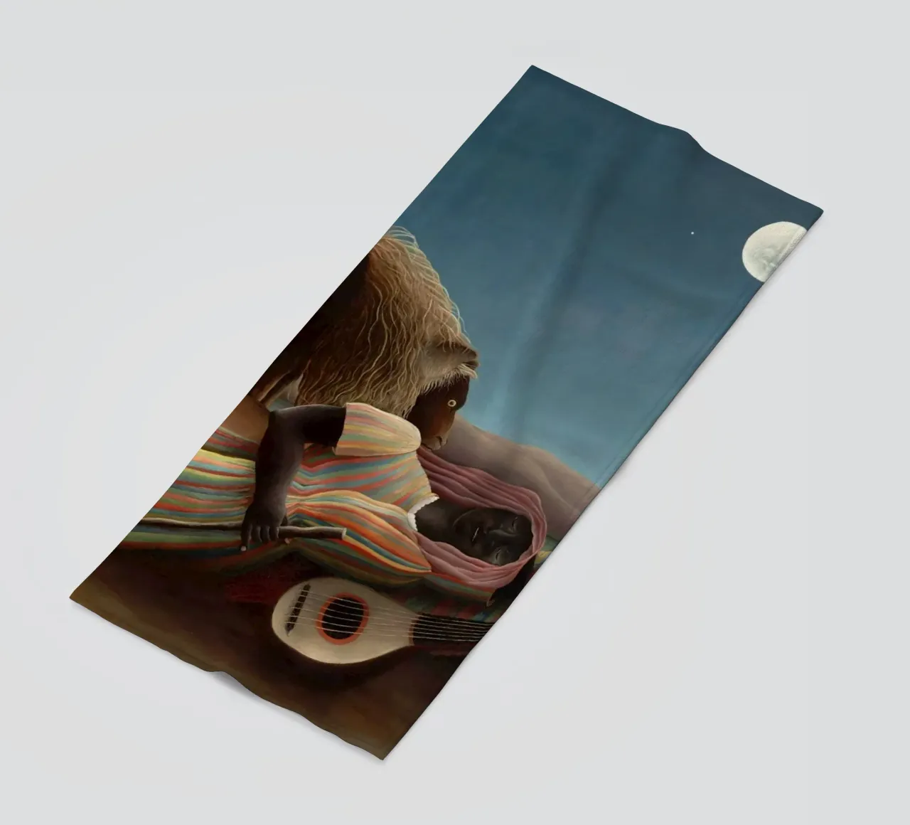Henri Rousseau La gitana dormida beach towel by 50 masterpieces