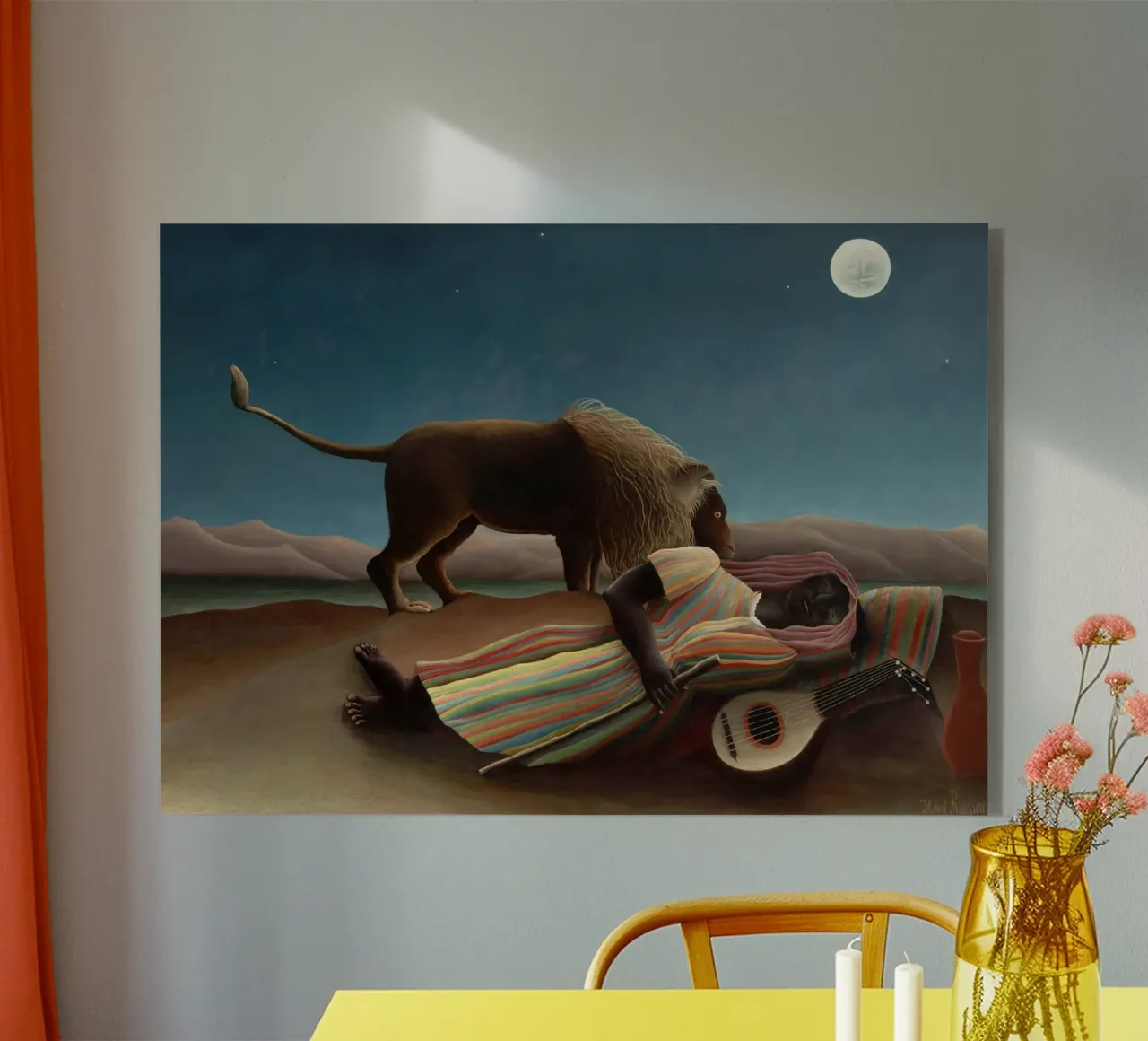Henri Rousseau La gitana dormida plexiglass da 50 masterpieces