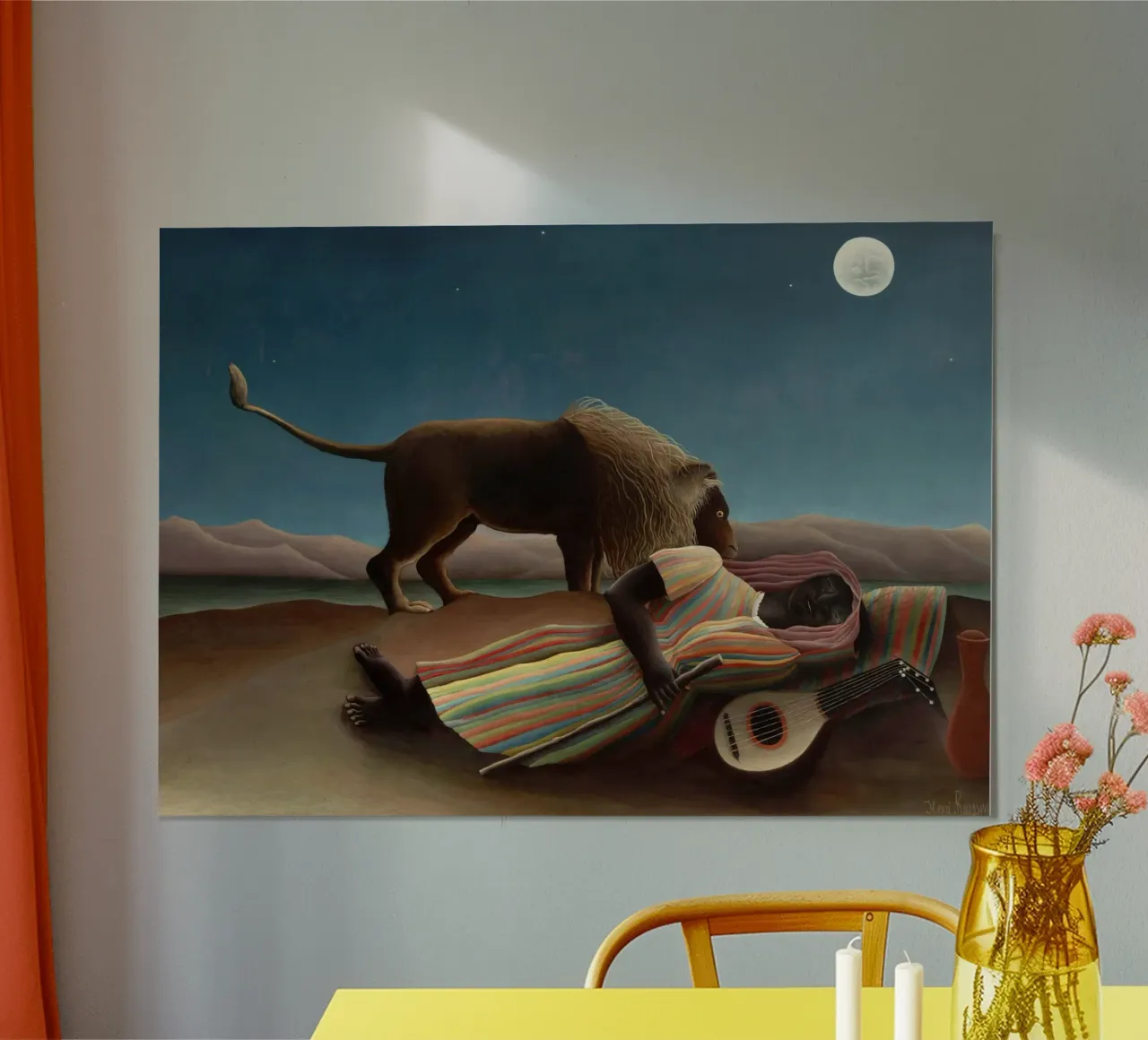 Henri Rousseau La gitana dormida poster by 50 masterpieces