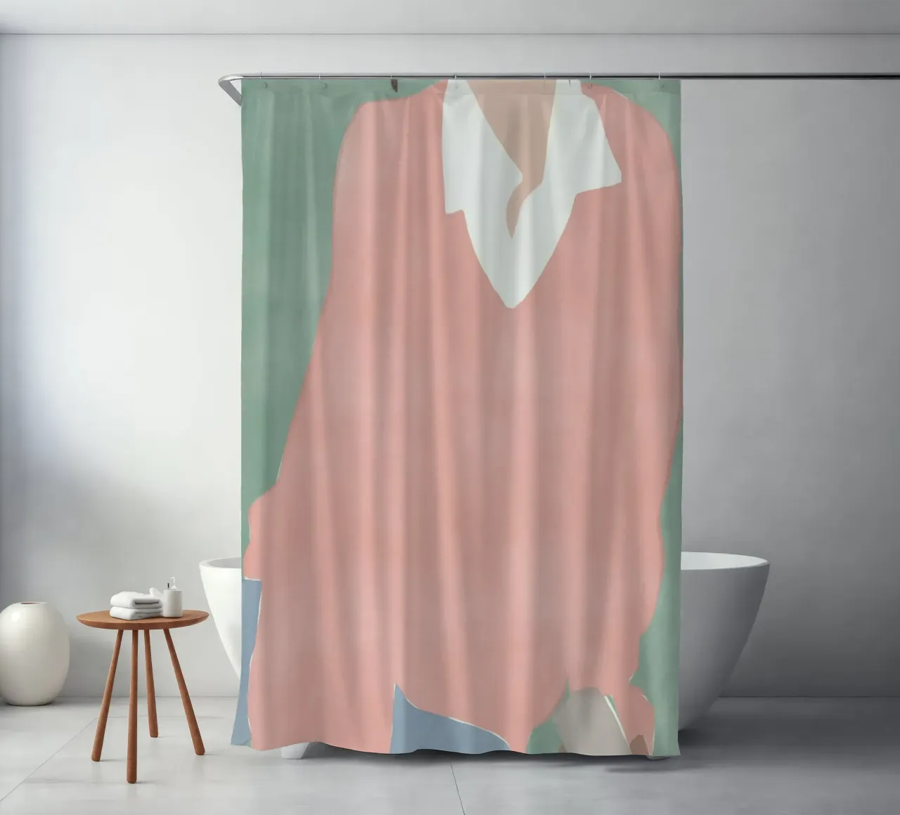 Fashion figure 07 shower curtain by Little Dean