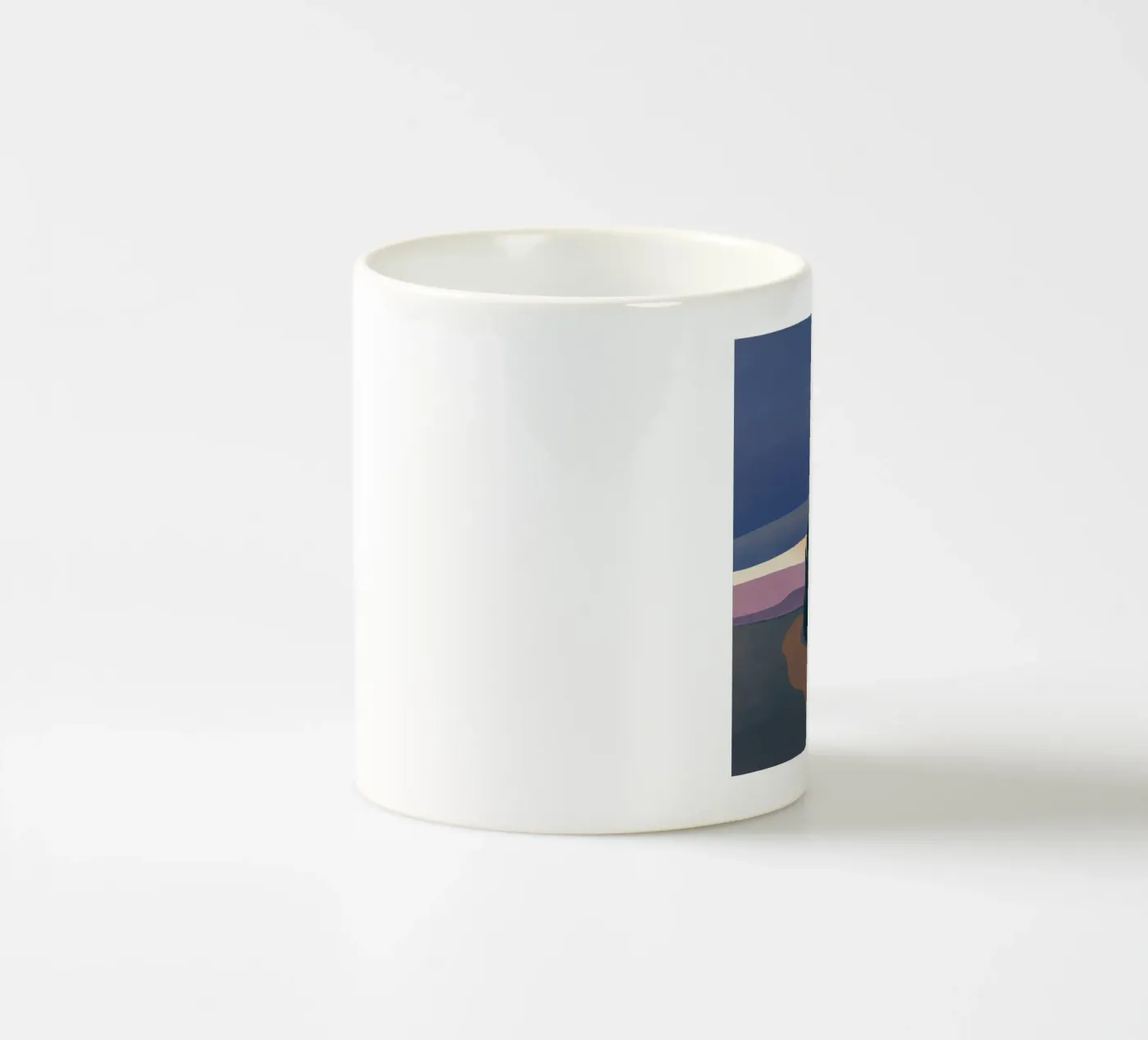 Evening storm ceramic mug by Little Dean