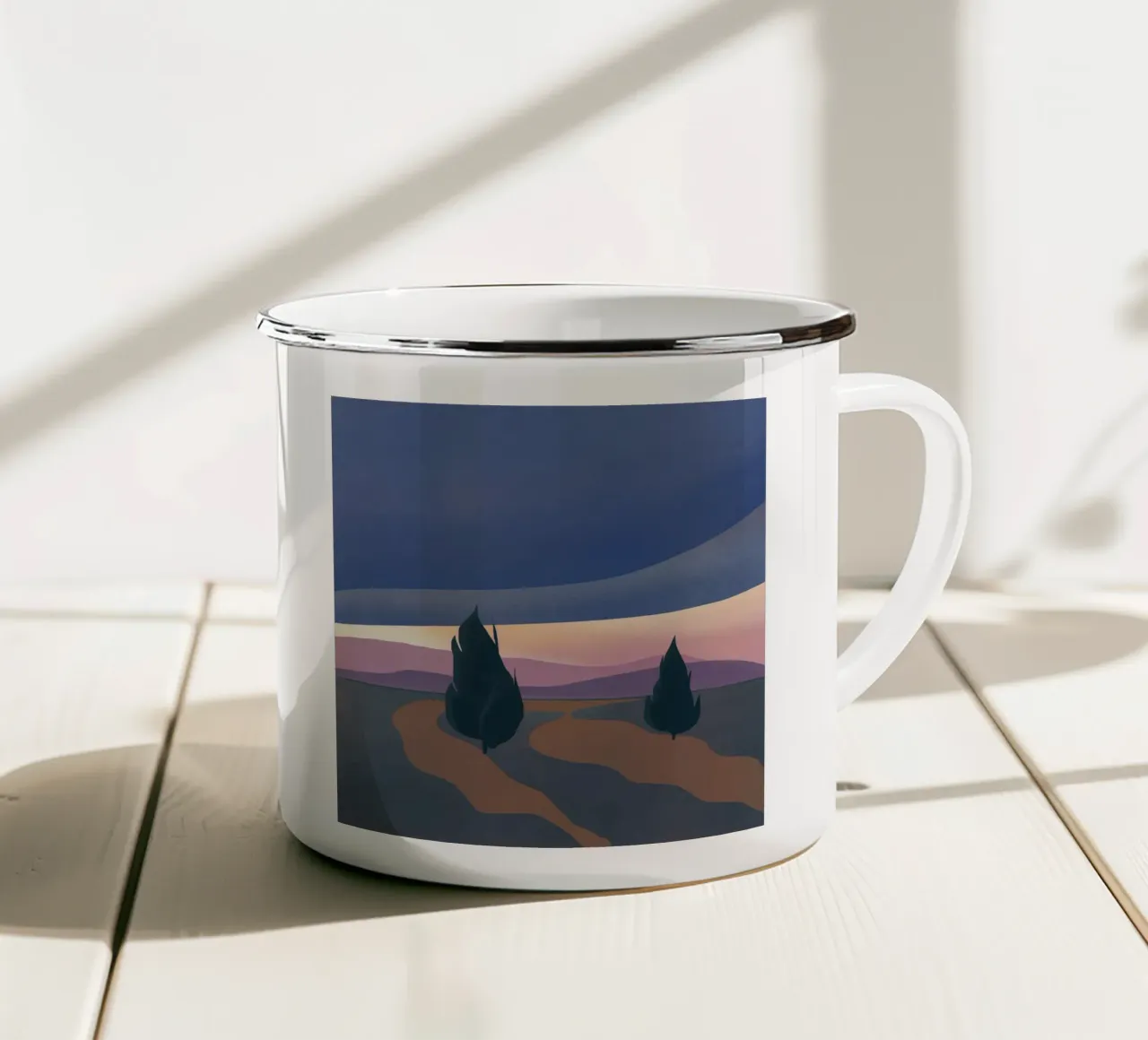 Tempesta serale tazza in smalto da Little Dean