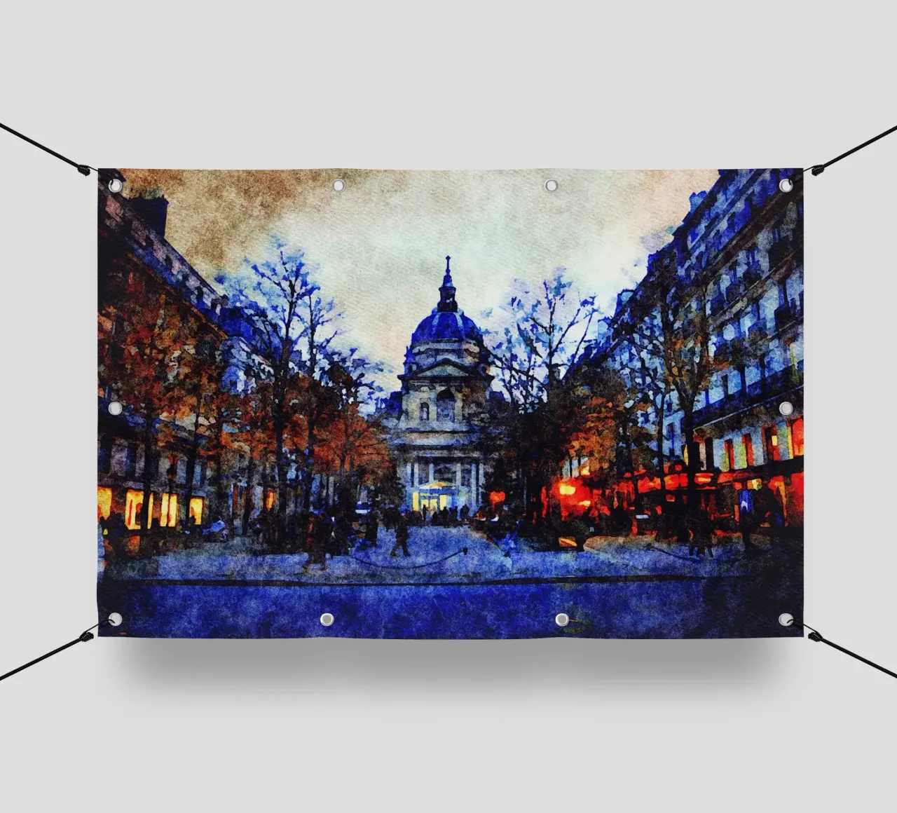 A Parigi telo in pvc da Massimo Frascogna