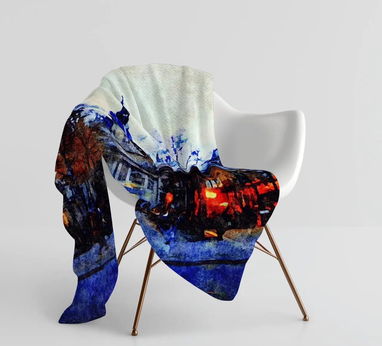 In Paris fleece blanket by Massimo Frascogna