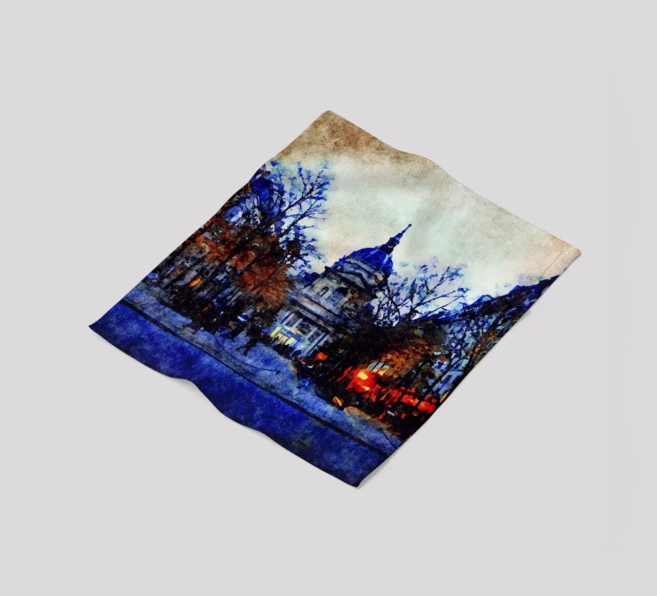 In Paris fleece blanket by Massimo Frascogna