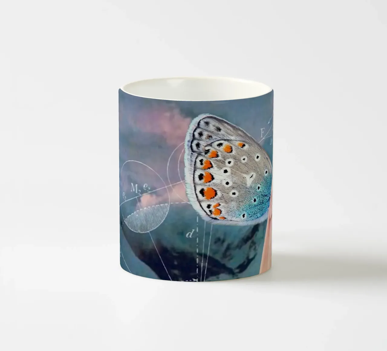 Becoming (A Butterfly) tazza in ceramica da MsGonzalez