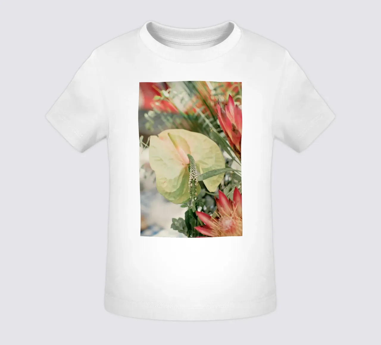 anthurium tropical baby t-shirt by Earthly Visions