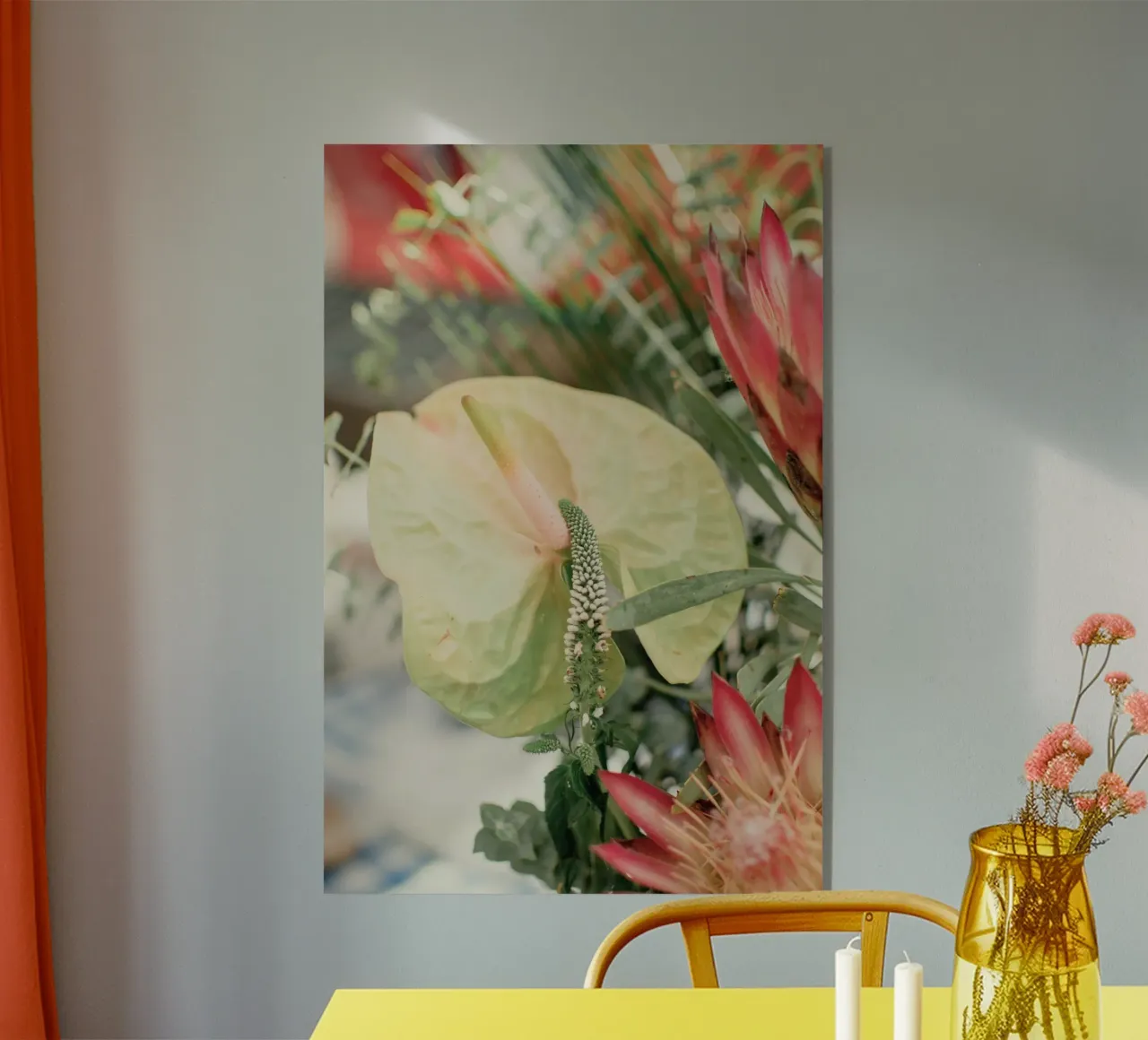 anthurium tropical acrylic glass by Earthly Visions