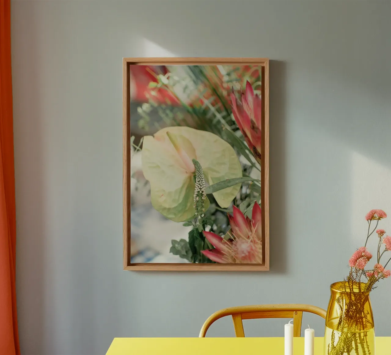 anthurium tropical canvas by Earthly Visions