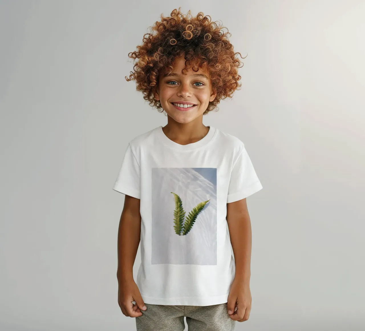 fern leaf kids t-shirt by Earthly Visions