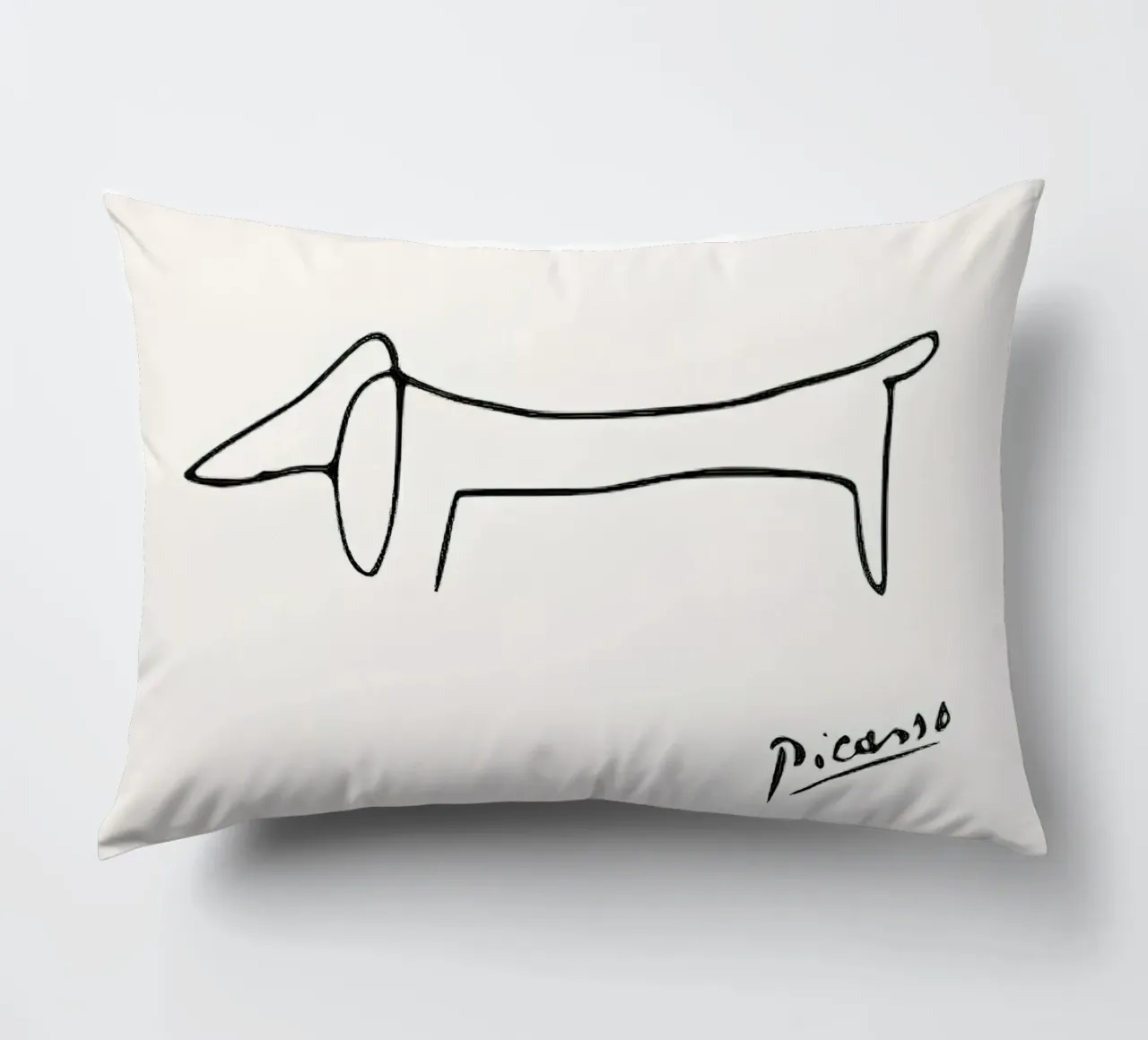 Pablo Picasso Dog Dachshund decorative cushion by Mrs.Allen