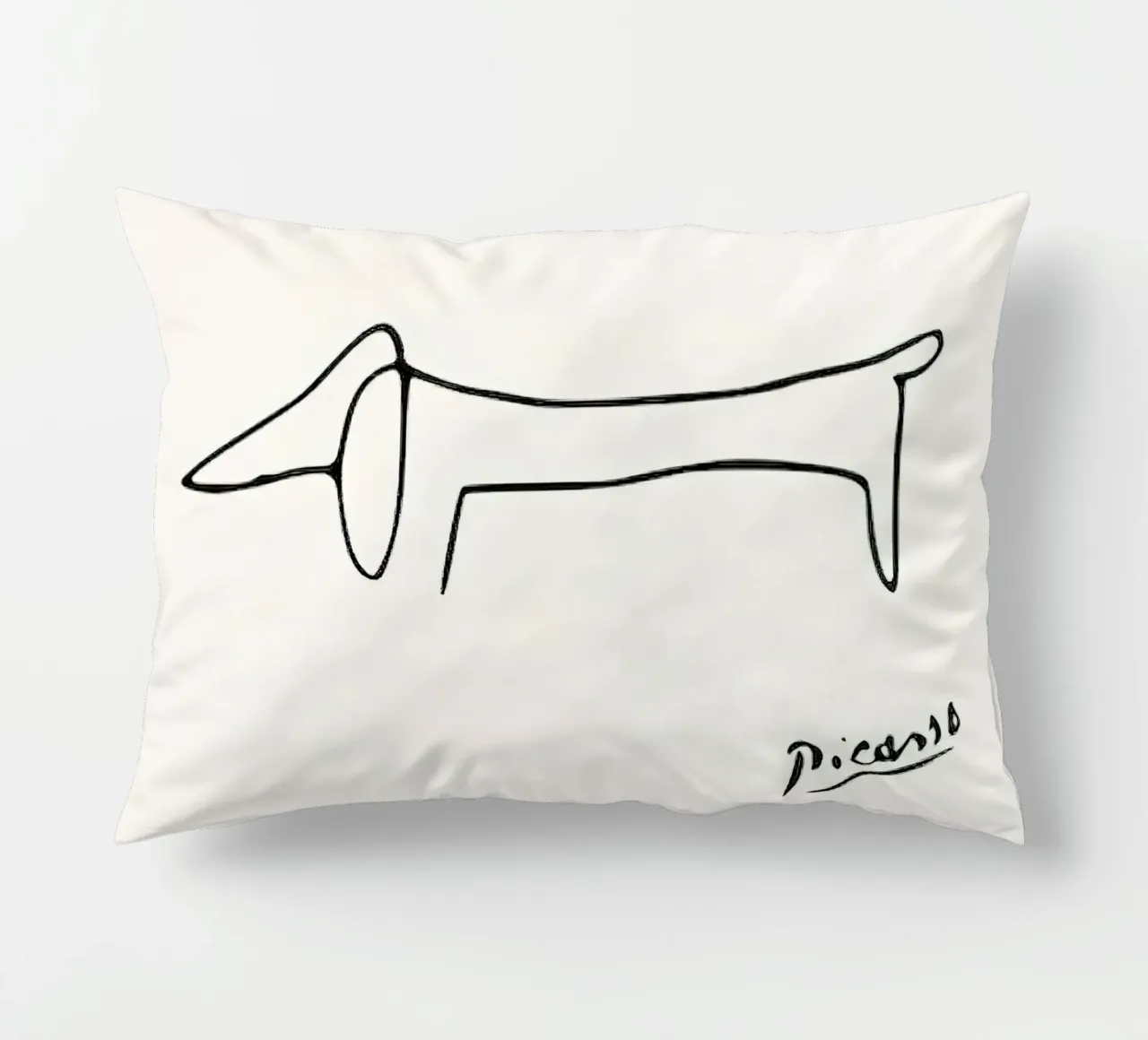 Pablo Picasso Dog Dachshund decorative cushion by Mrs.Allen