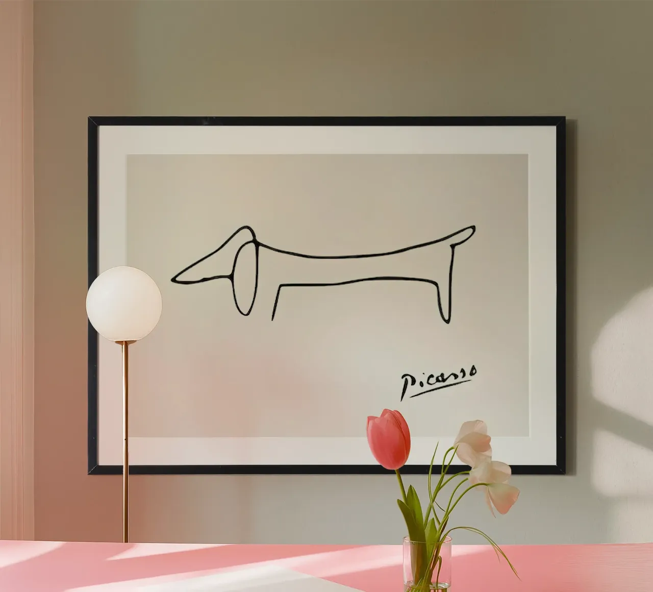Pablo Picasso Perro Teckel poster de Mrs.Allen