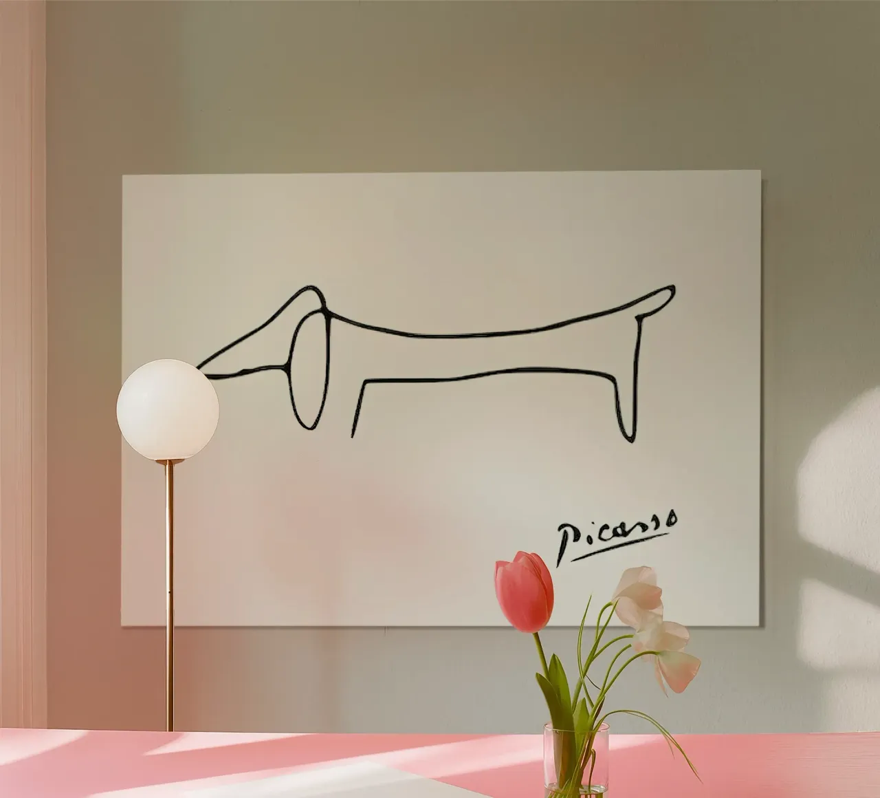 Pablo Picasso Perro Teckel poster de Mrs.Allen