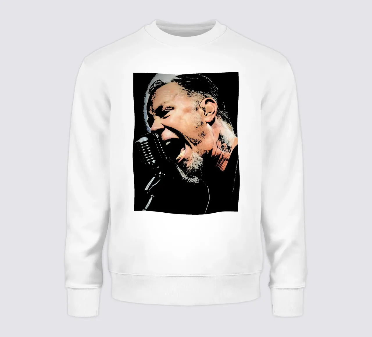 James Hetfield Metallichead band music 30 Art sweatshirt by music soul